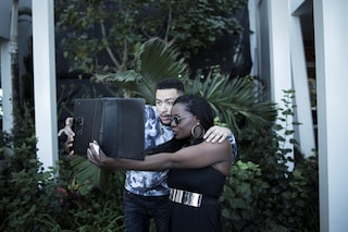 AKA (an SA rapper) with fan