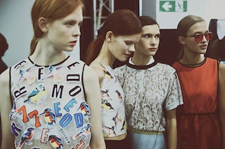 Backstage at MSGM SS15