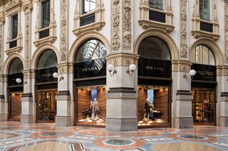 Martino Gamper Prada Corners installation window displays
