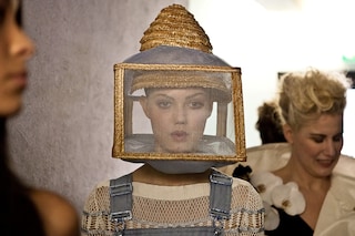 Jean Paul Gaultier Haute Couture SS15 backstage wedding