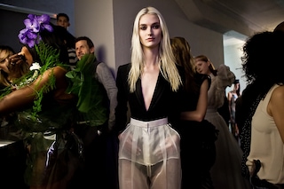 Jean Paul Gaultier Haute Couture SS15 backstage wedding