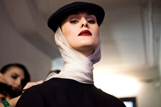 Jean Paul Gaultier Haute Couture SS15 backstage wedding