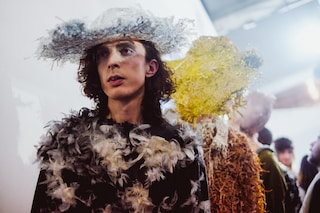 Central Saint Martins MA, AW15, James Theseus, Feathers, Hat