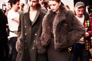 Trussardi AW15, Dazed backstage, Milan, Womenswear