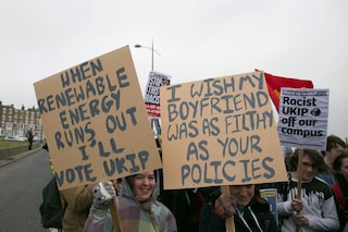 Anti-Nigel Farage UKIP Margate Spring Conference protest