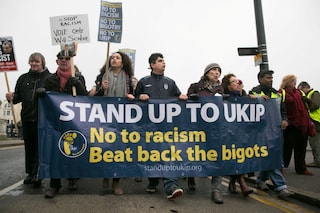 Anti-Nigel Farage UKIP Margate Spring Conference protest