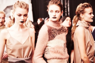 Trussardi AW15, Dazed backstage, Milan, Womenswear