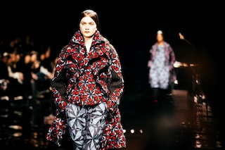 Issey Miyake AW15, Dazed backstage, Womenswear, Paris