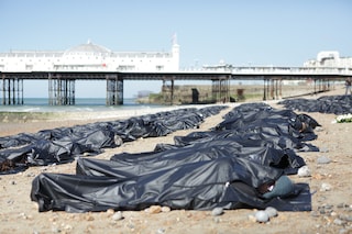 Amnesty protest body bags