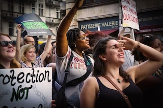 London refugee protest