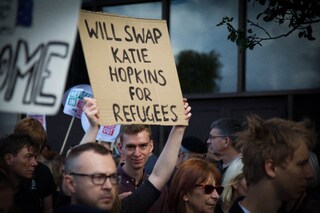 London refugee protest