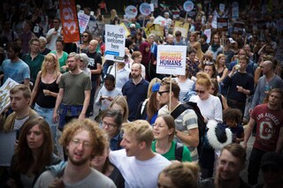 London refugee protest