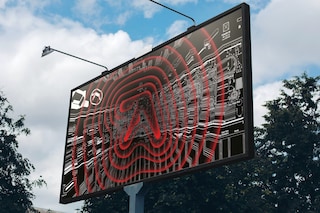 Aphex Twin billboard in Los Angeles, 2020