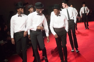 Junya Watanabe AW15 Cummerbund Top Hat Bowler White Shirt 