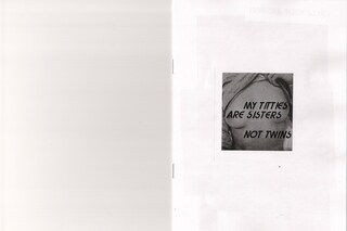 My Titties Are Sisters Not Twins zine by Girls Only