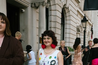 London Fashion Week SS24 street style photos Yu Fujiwara