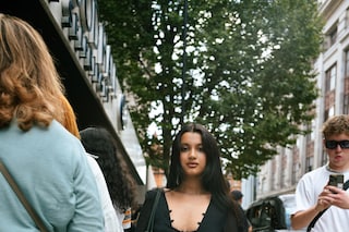 London Fashion Week SS24 street style photos Yu Fujiwara
