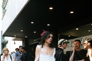 London Fashion Week SS24 street style photos Yu Fujiwara