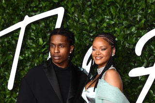 A$AP Rocky and Rihanna at The Fashion Awards 2019