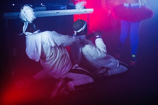 Sho Madjozi and DJ Lag performing at Unsound, 2018