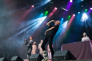 Pen Gutt on stage at &#216;ya Festival