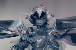 ikon-1 wears Romain Gaulthier, Scarlett Yang, Weiran