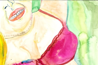 Lena Dunham Watercolours “Scar, Lace, Snake”
