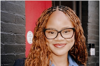 Adaeze serving on the welcome team