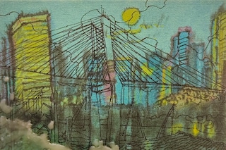 Where the Home, Canvas, Chinese paper, Chinese wat