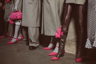 Backstage at the AW20 Marine Serre fashion show 6