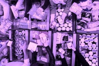 27_Foodbank Warehouse - Food Sorting by Volunteers