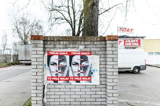 Barbara Kruger, “Untitled (Your body is a battlefield)” Poli