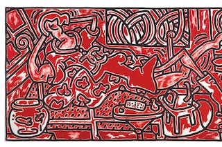 Keith Haring, “Red Room” (1988)