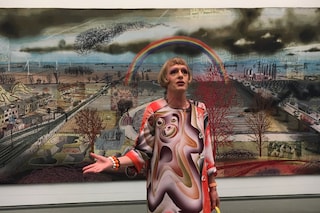 Grayson Perry dressed as Claire at the launch of new show