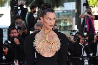 Bella Hadid in Schiaparelli at Cannes 2021