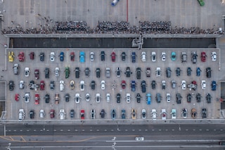 Ryoji Ikeda&#39;s A for 100 cars