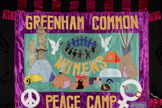 Thalia Campbell, “Greenham Common Peace Camp” (c.1982)