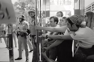 AB101 Demonstration by Catherine Opie, 1991 © Cath