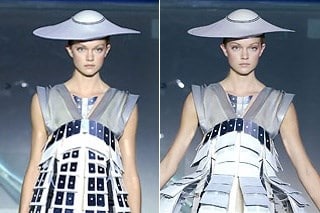 Sci fi fashion moments Hussein Chalayan, animatronic dress