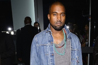 Kanye West backstage at Kazakh concert