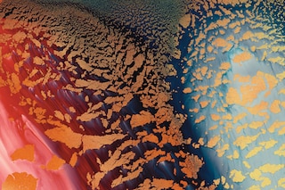 1682 by Keith Tyson, Mixed media on aluminium