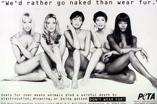 Supermodels PETA We’d rather go naked than wear fur campaign