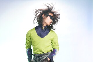 Shirt - Kay Kwok, Knit - Luca Larenza, Shorts - Ka