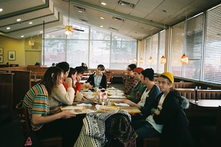 Breakfast time at Dennys somwhere deep in the midw