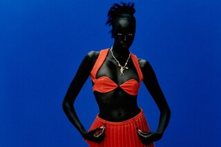 【関税込み】Maximilian Davis ボディスーツ Sportmax モックネック ボディスーツ | ブラウン | FARFETCH JP
