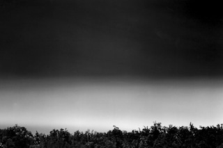 Frozen park at midnight