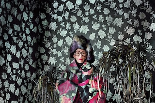 Clothing by Comme des Gar&#231;ons AW12; headpiece by D