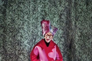 Clothing by Comme des Gar&#231;ons AW12; headpiece by D