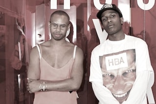 A$AP Rocky with Hood By Air designer Shayne Oliver