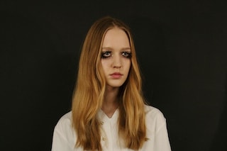 Backstage at Thomas Tait SS16 